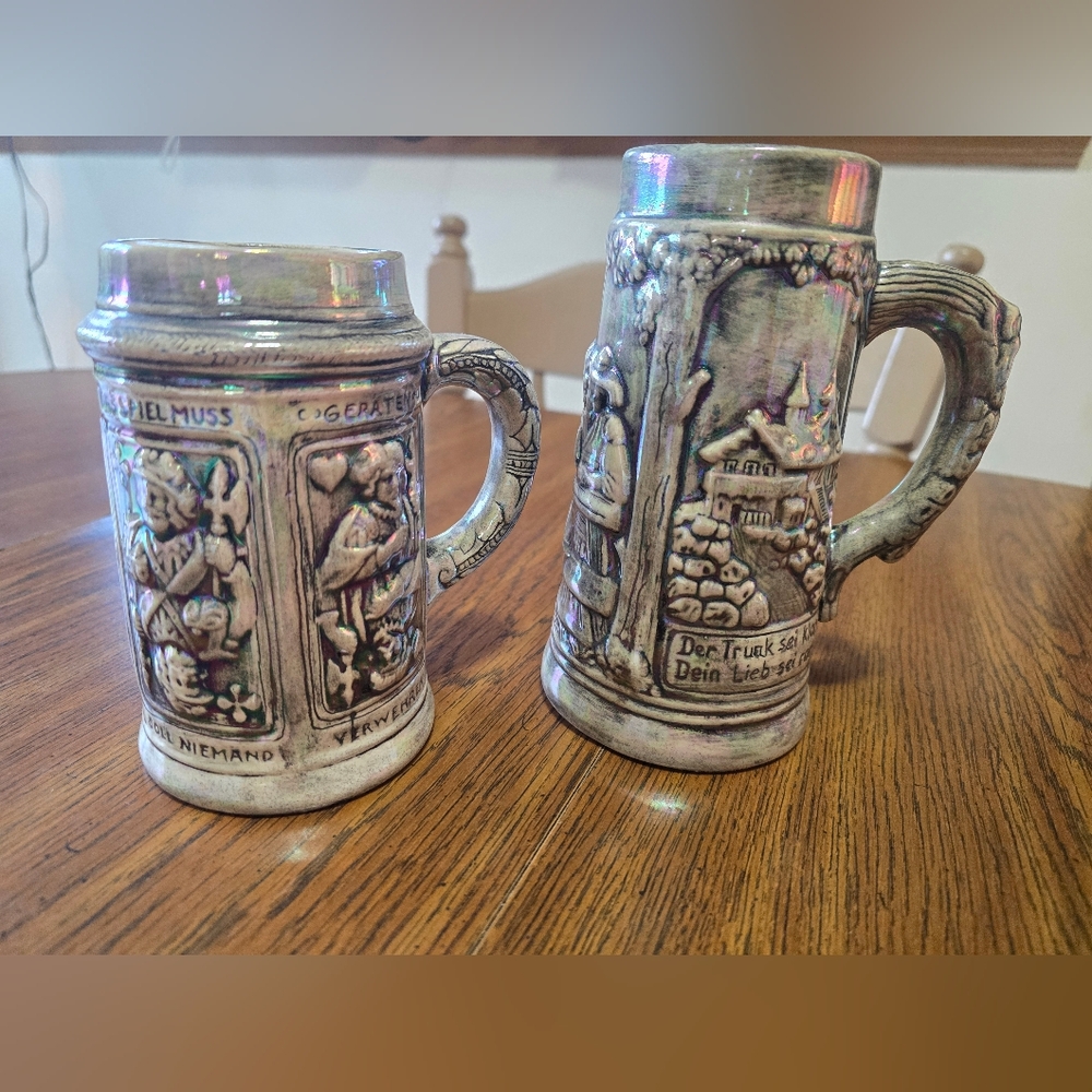 Two Unique Vintage German Beer Steins 1974 - Picture 2 of 16